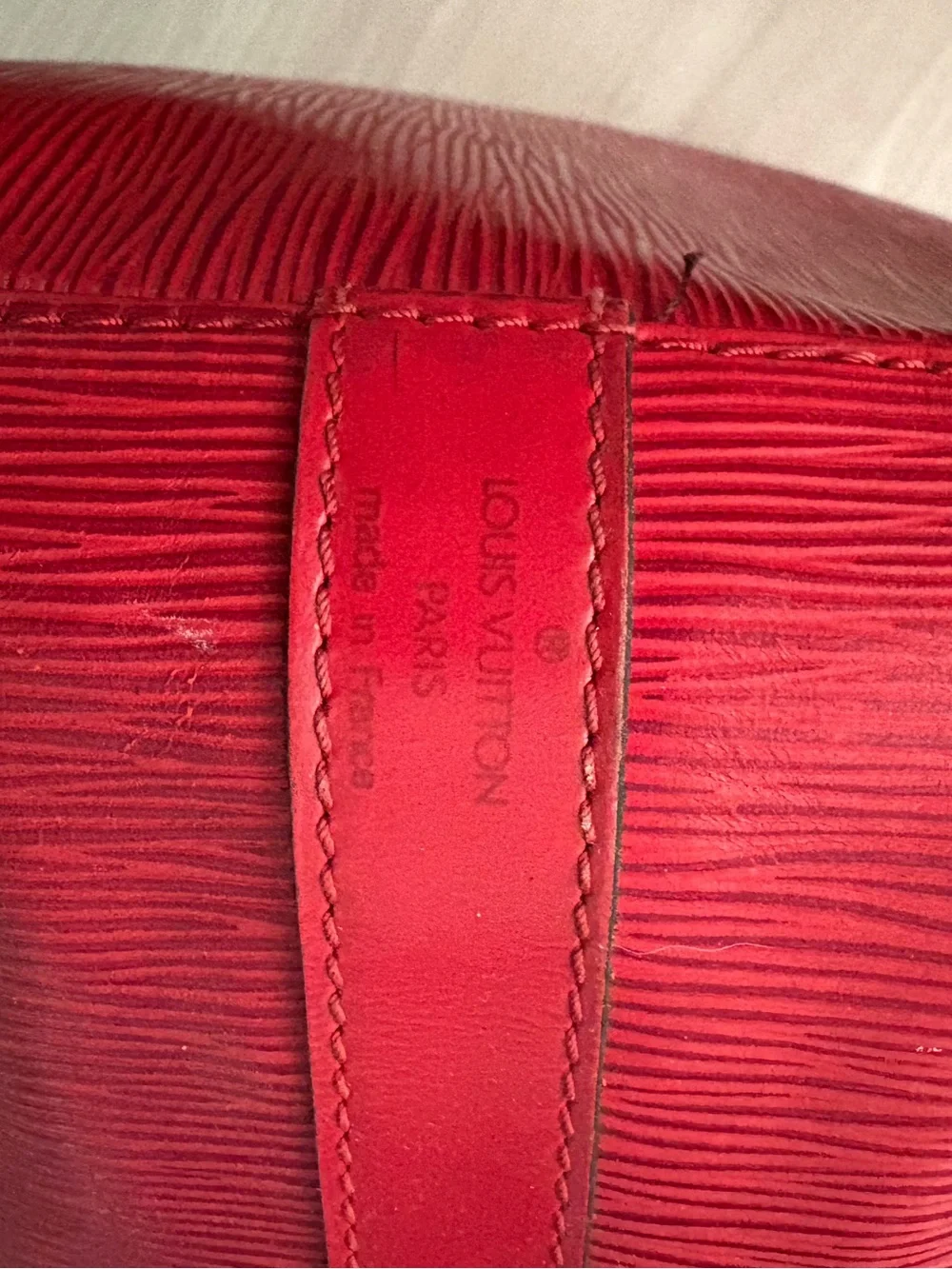 Louis Vuitton Epi Noé GM Bucket Bag – Red Leather